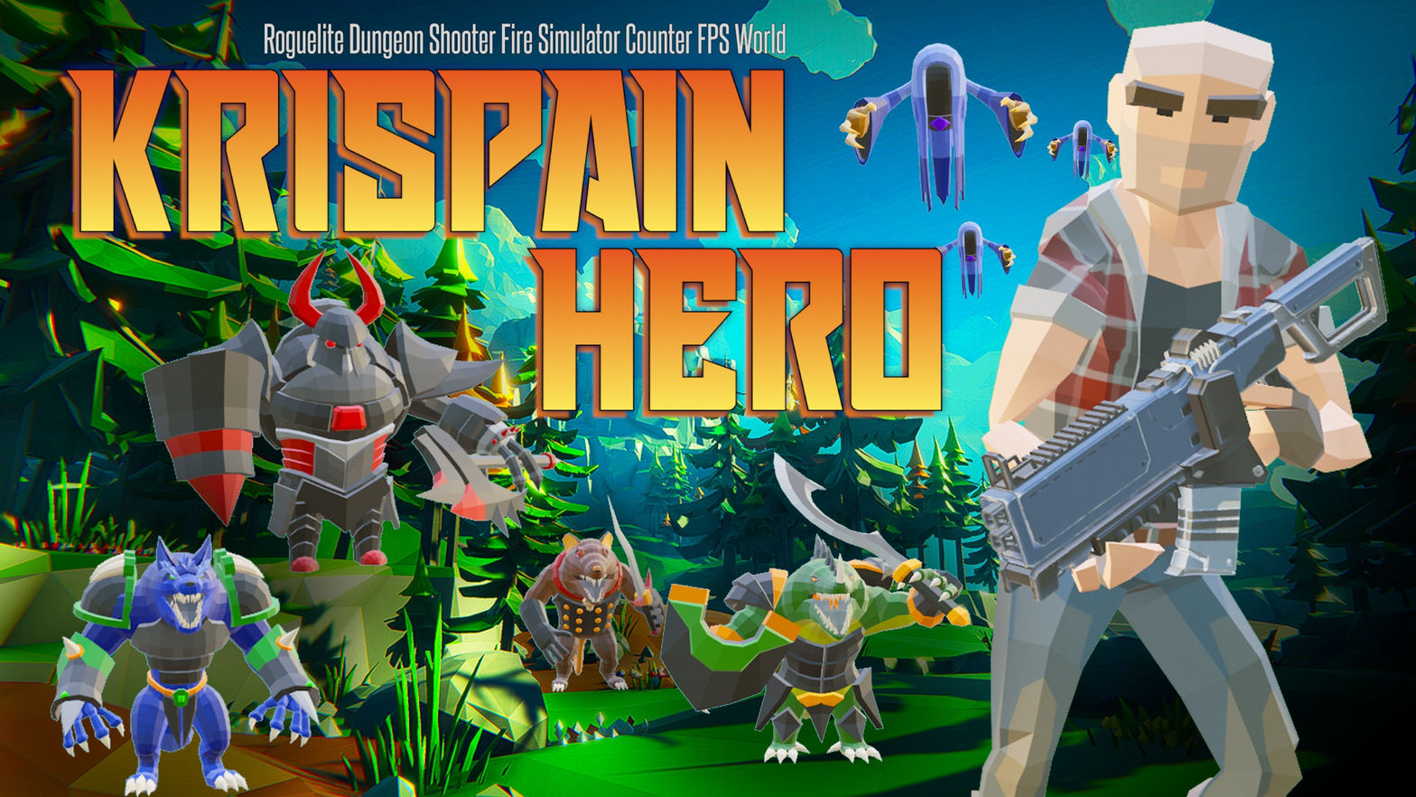 Krispain Hero Roguelite Dungeon Shooter Simulator
