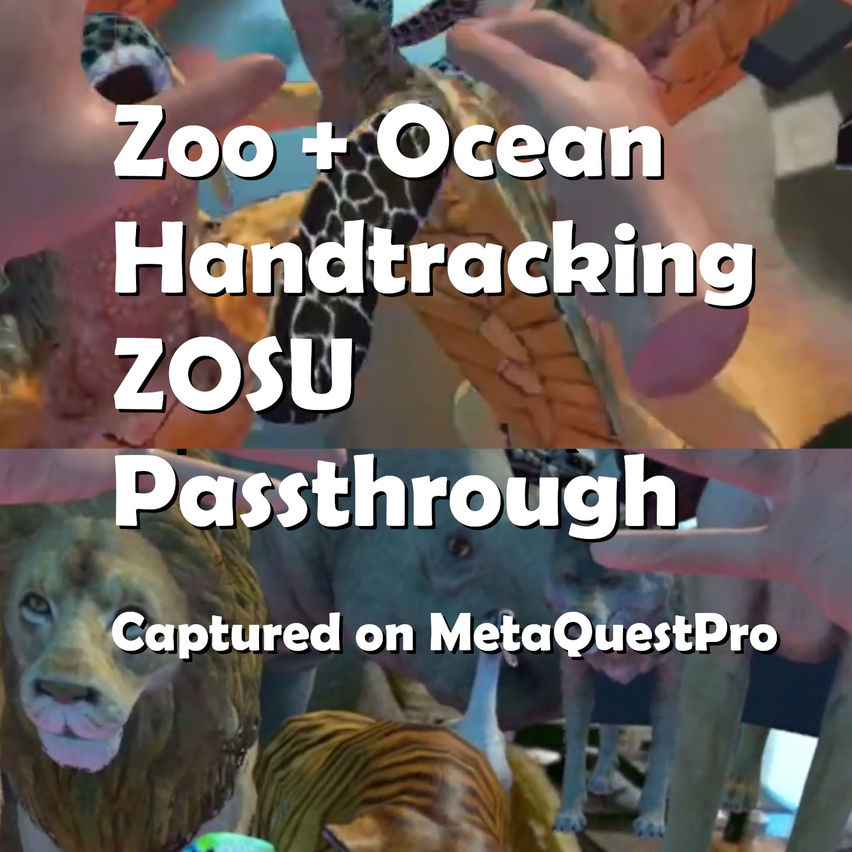 Zoo + Ocean Handtracking ZOSU Passthrough