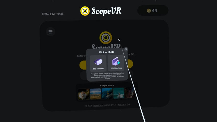 ScopeVR - Convert 2D to 3D Spatial AI