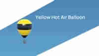 Yellow Hot Air Balloon