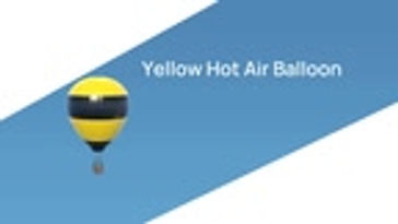 Yellow Hot Air Balloon