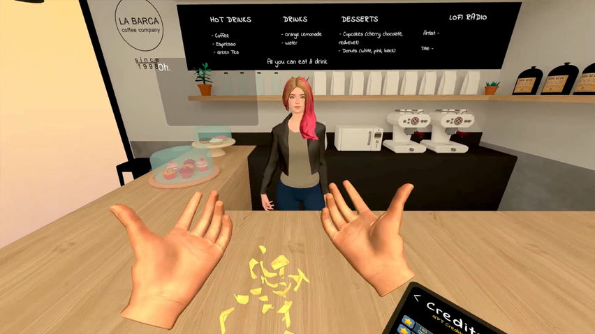 VR Chat GPT Cafe