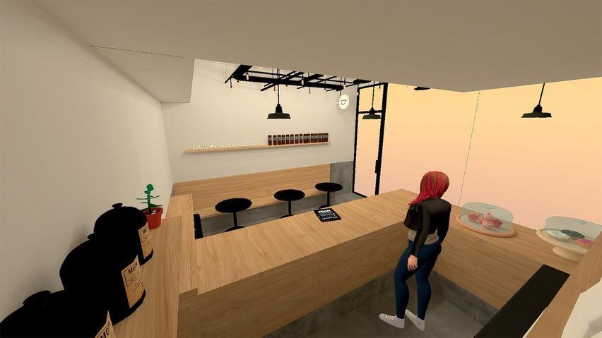 VR Chat GPT Cafe