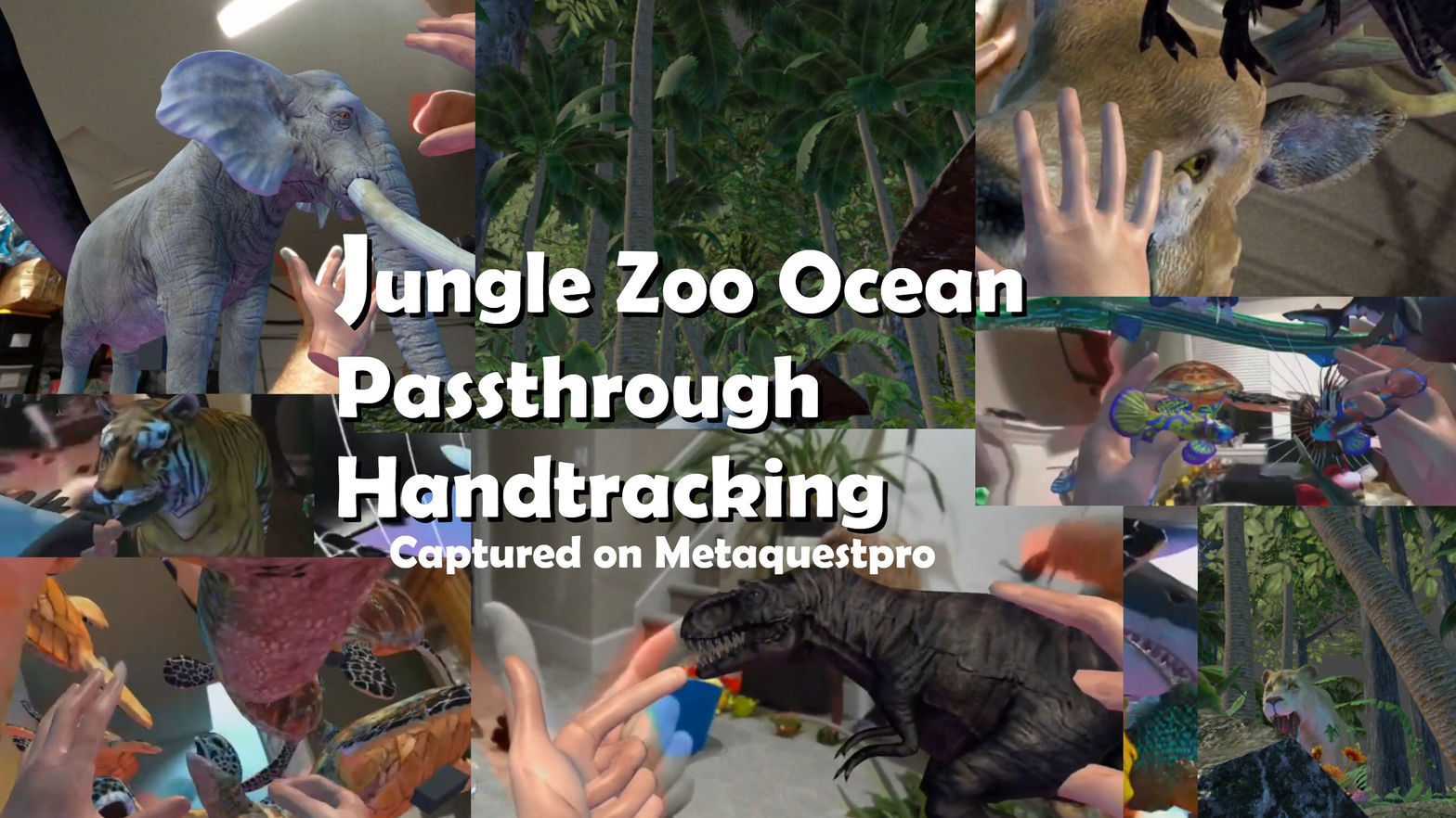 Jungle Zoo Ocean Passthrough Handtracking
