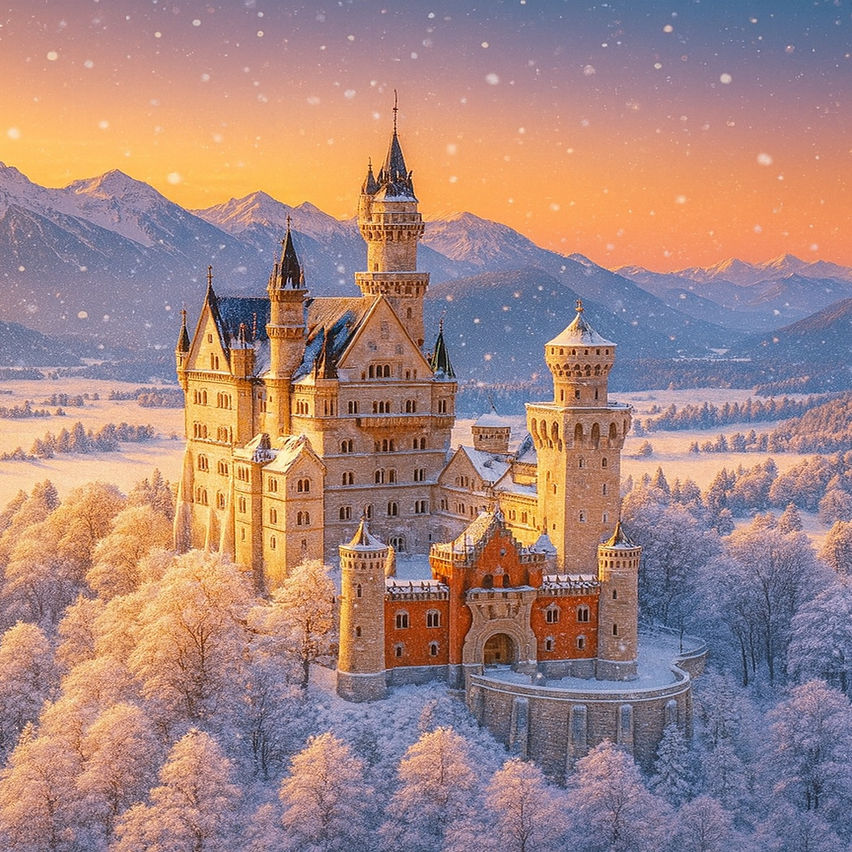 Neuschwanstein Castle Experience in Germany - inside and outside - VR Travel