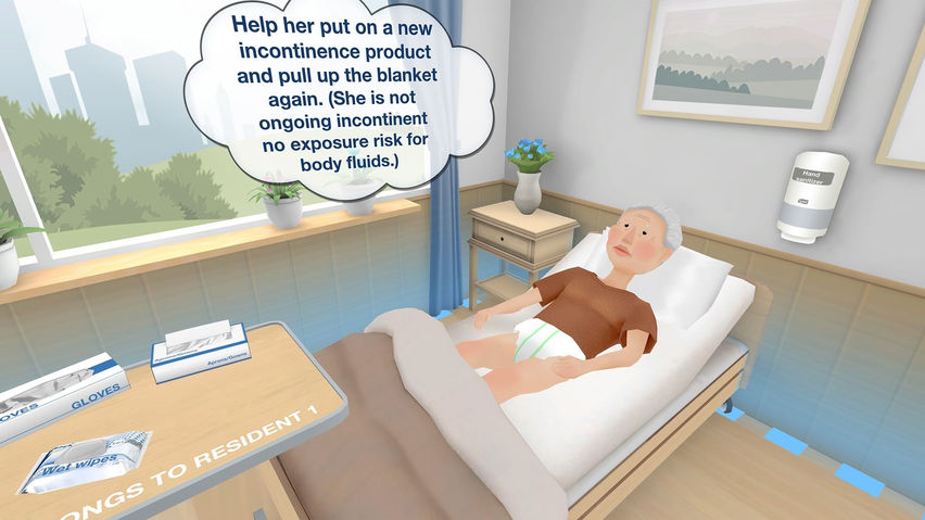 Tork VR Clean Hands Training for Care Homes