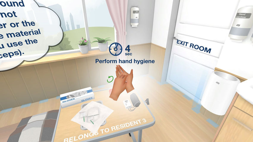 Tork VR Clean Hands Training for Care Homes