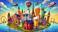 VR Travel App Bundle Las Vegas London Paris Los Angeles Neuschwanstein Munich