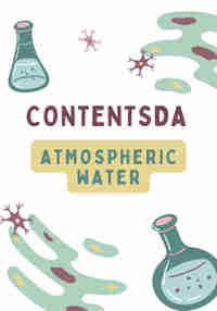 Atmospheric Water Experiment - ContentsDa Science Experiment