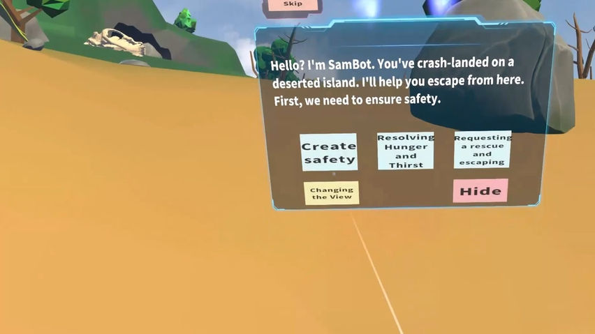 Island Escape VR - ContentsDa Science Experiment