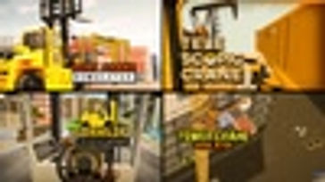 Crane Simulators -  Tower Crane - Port Crane - Fork Lifter - Telescopic  Crane