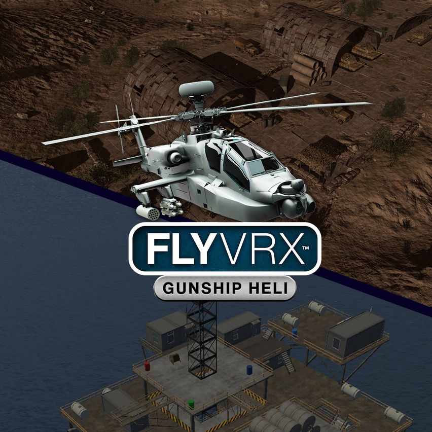 FlyVRX - Military Gunship Helicopter War