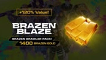 Brazen Brawler Pack! 1400 Brazen Gold (+120% Value!)