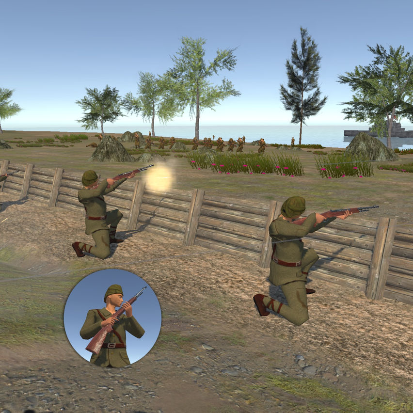 Gun Shooter Defense World War 1