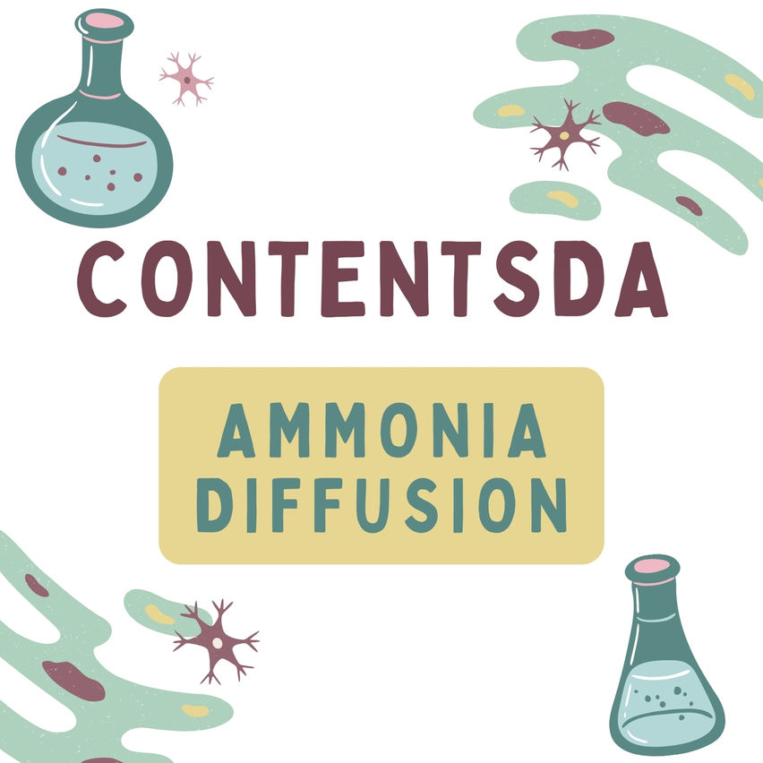 Ammonia Diffusion Experiment - ContentsDa Science Experiment