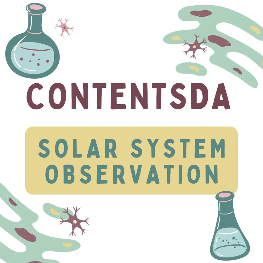 Solar System Observation - ContentsDa Science Experiment