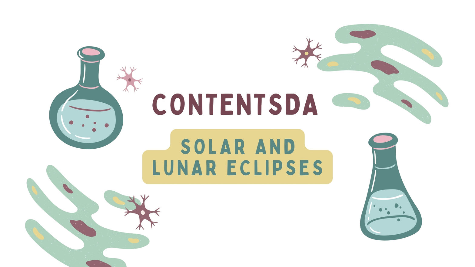 Solar And Lunar Eclipses - ContentsDa Science Experiment