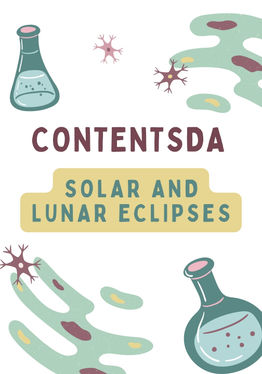 Solar And Lunar Eclipses - ContentsDa Science Experiment
