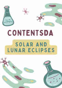 Solar And Lunar Eclipses - ContentsDa Science Experiment