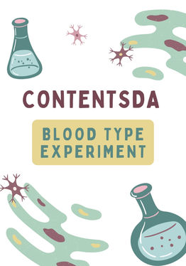 Blood Type Experiment - ContentsDa Science Experiment