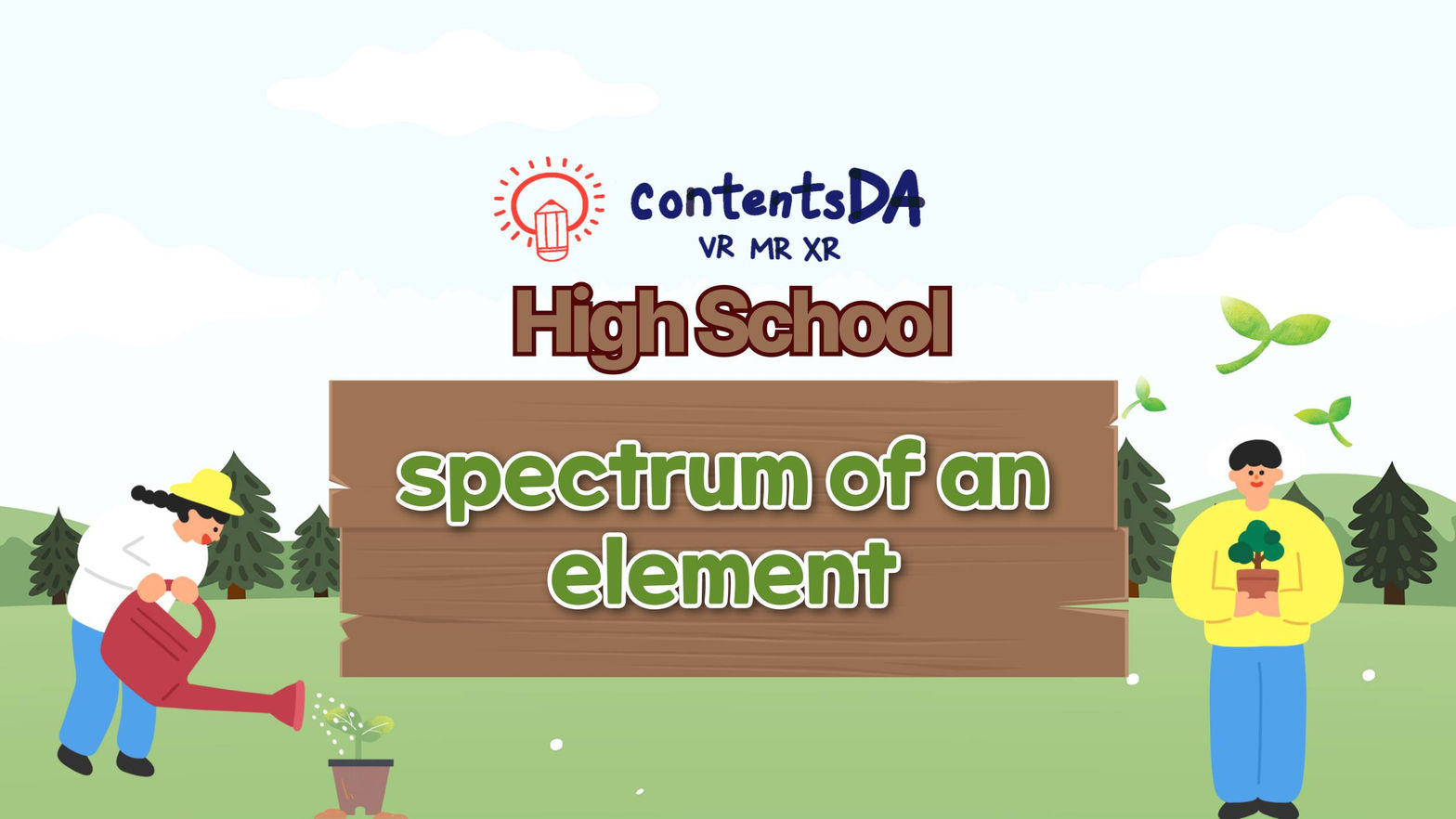 High school - spectrum of an element