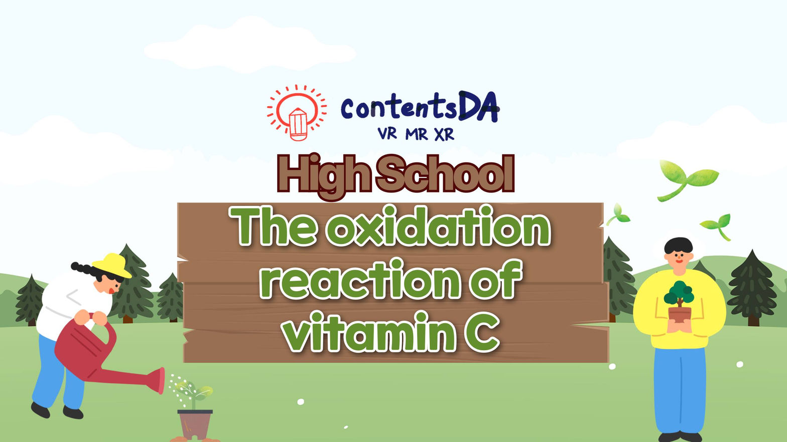 High school - the oxidation reaction of vitamin C