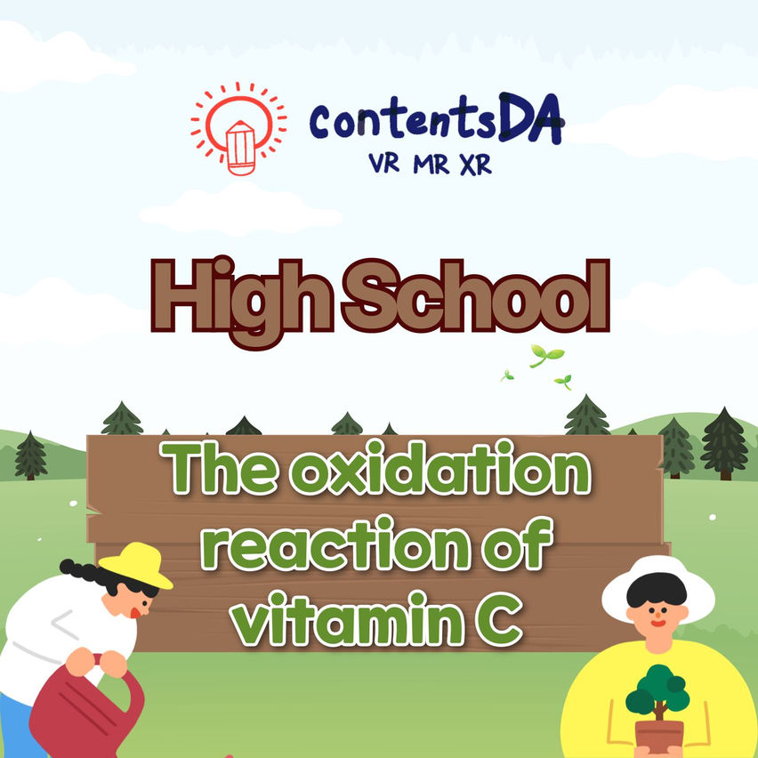 High school - the oxidation reaction of vitamin C