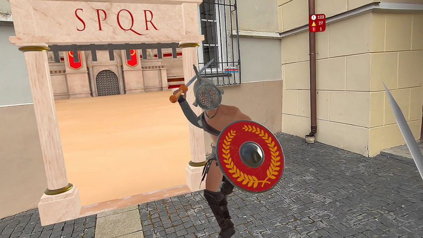 Gladiator Battle: Mixed Reality Fight