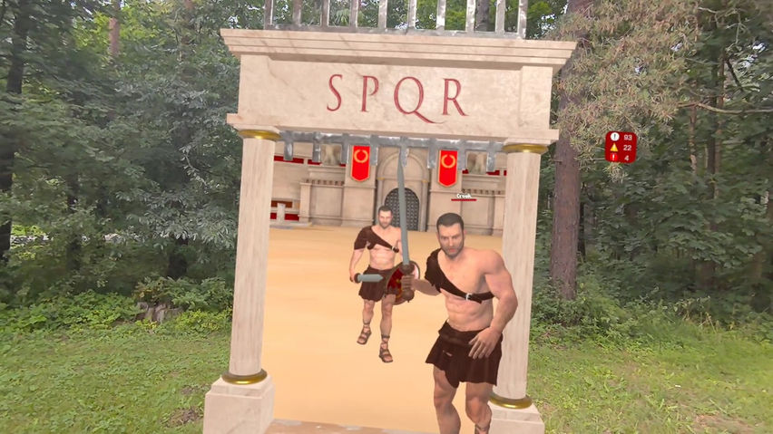 Gladiator Battle: Mixed Reality Fight