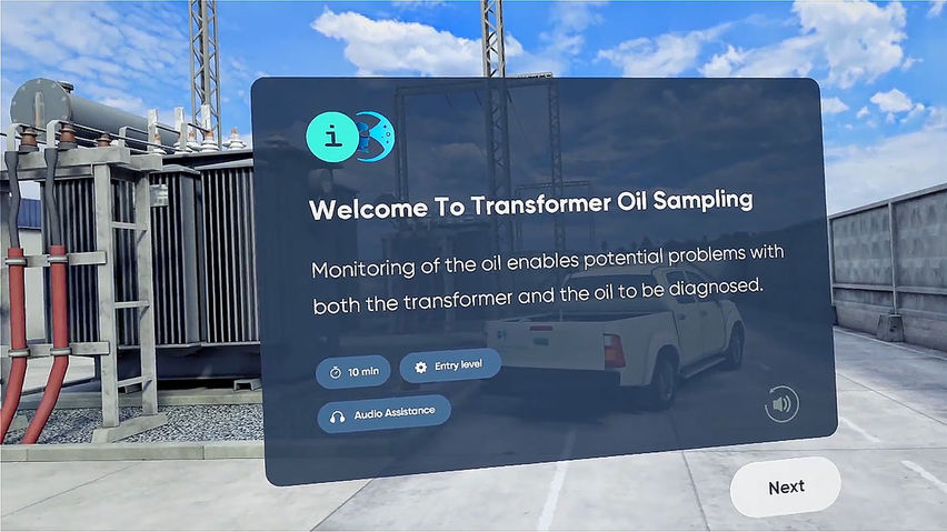 Transformer Oil Sampling VR Training