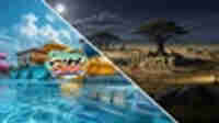 Slippery Slide -  Water Park Adventure | Jungle - Virtual Forest Tour