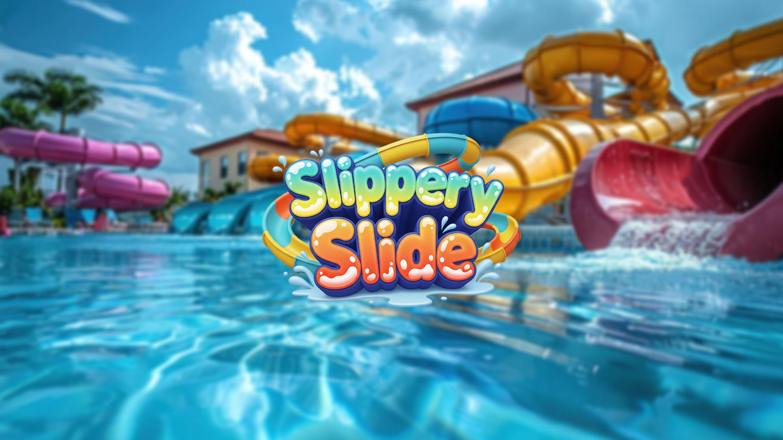 Slippery Slide -  Water Park Adventure