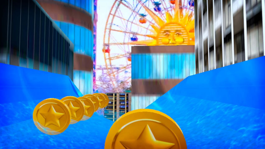 Slippery Slide -  Water Park Adventure