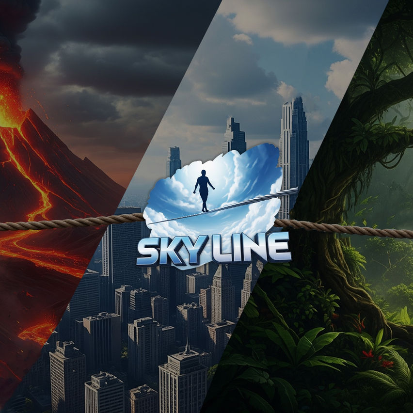 Sky Line - Rope Crossing Game