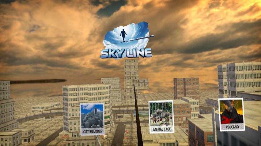Sky Line - Rope Crossing Game