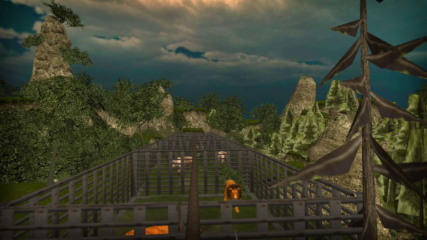 Sky Line - Rope Crossing Game