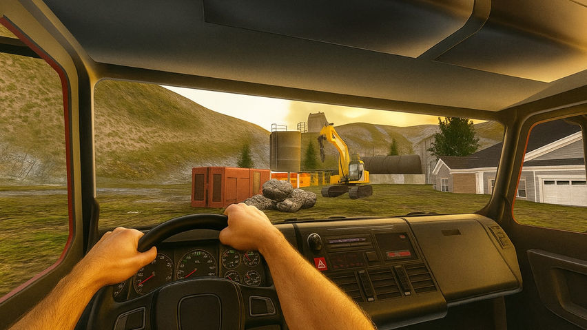 Construction Simulator Crane Driver