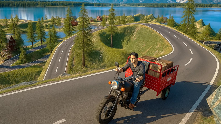 Cargo Tricycle Delivery Simulator VR