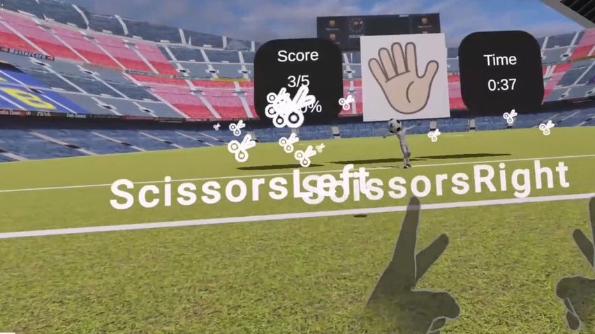 Rock-paper-scissors Goalkeeper