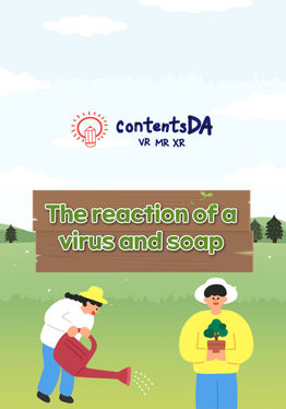 The reaction of a virus and soap