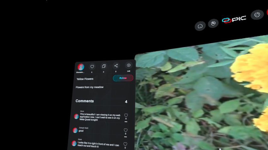 Opic3D: Spatial Video & VR social