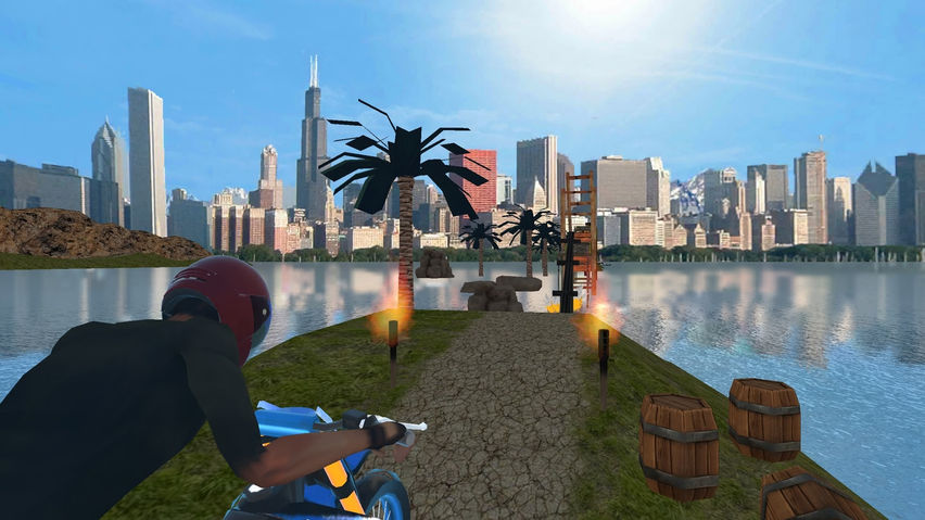 VR Stunt Bike Extreme Moto Rush Sim