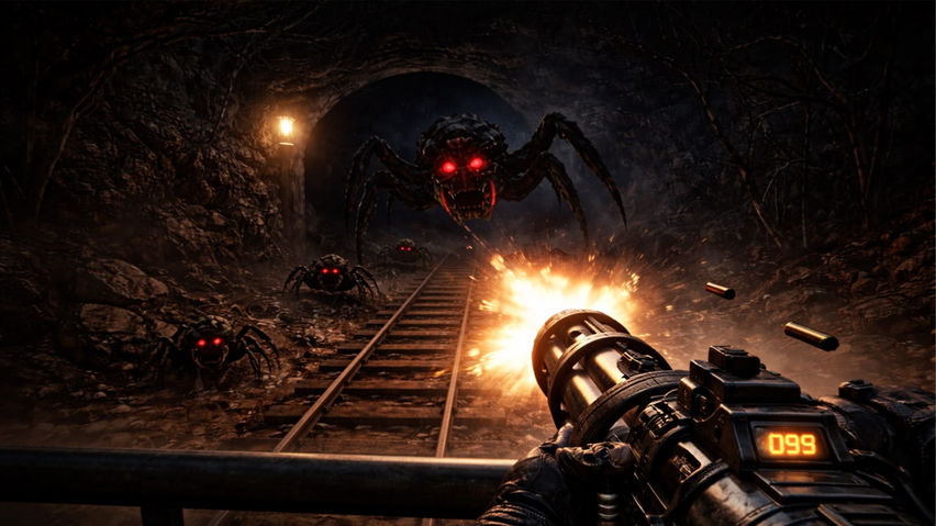 Horror Spider Train : Hidden Escape