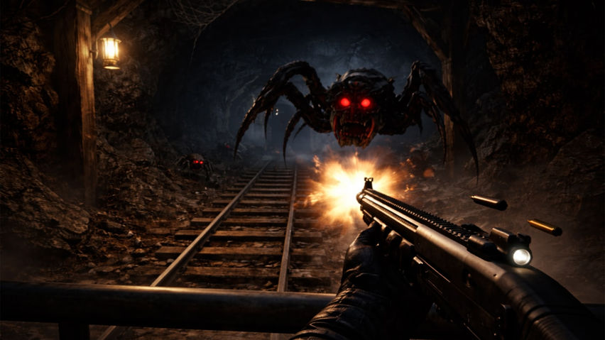 Horror Spider Train : Hidden Escape