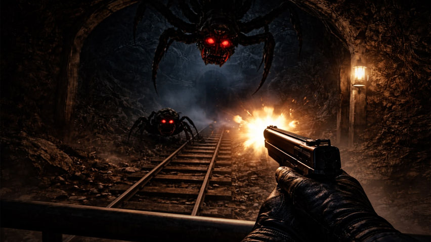 Horror Spider Train : Hidden Escape