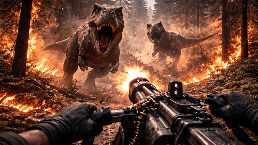 Jurassic Dinosaur Shooting : Dino Hunter