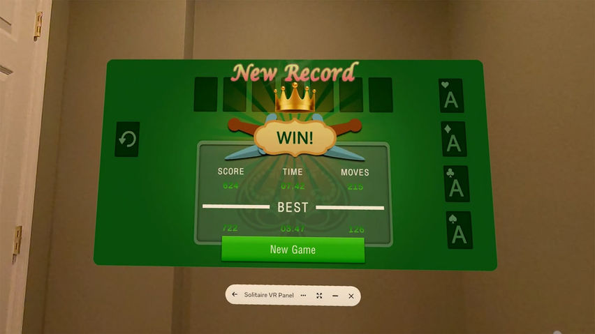 Solitaire - VR Panel