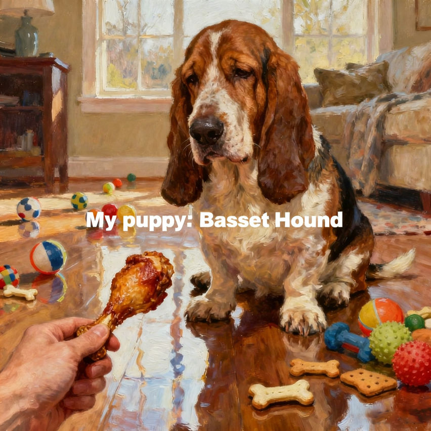 My puppy: Basset Hound