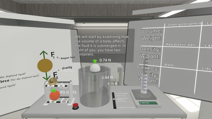 Edda Physics 1 Demo - Archimedes' Principle