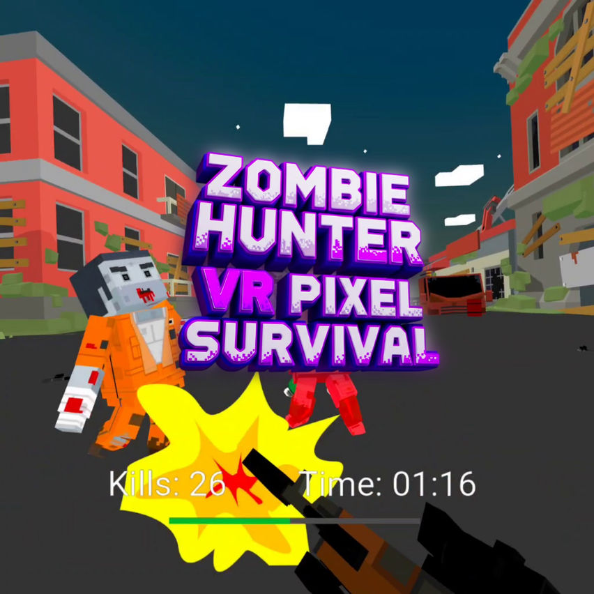 Zombie Hunter VR - Pixel Survival